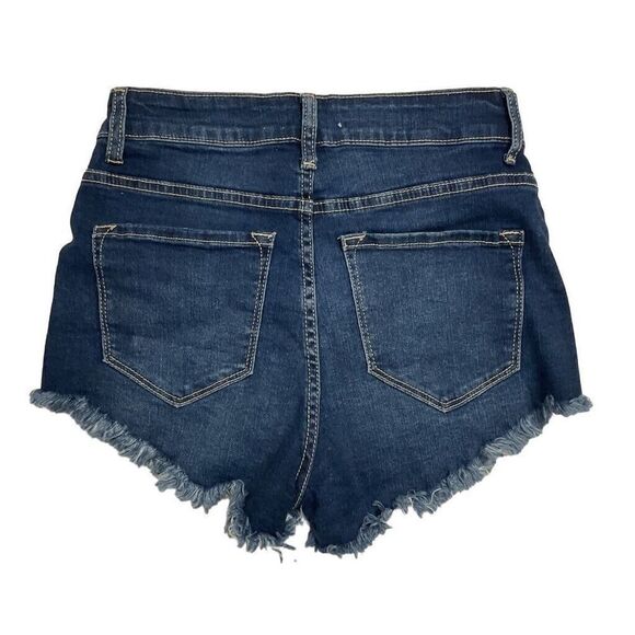 kan Can high rise Denim Shorts Women's/Juniors Sz 3 frayed Hem - Picture 2 of 6